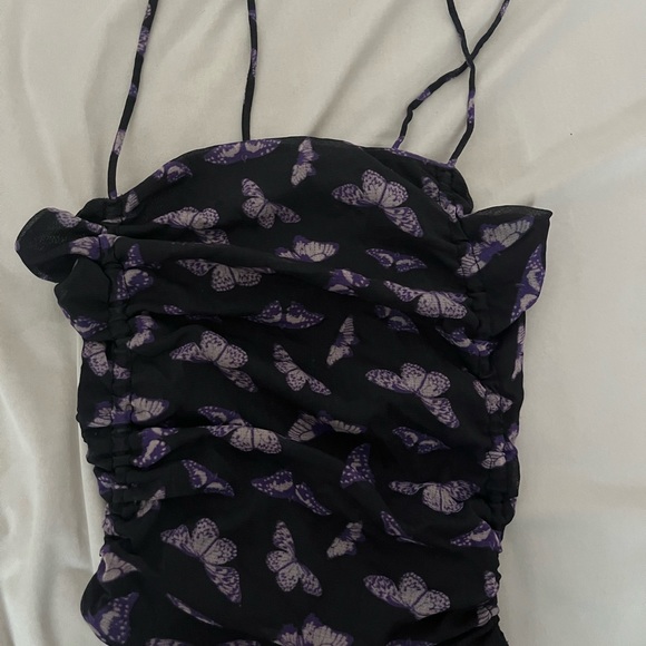 Urban Outfitters Mesh Butterfly Top - Picture 3 of 5